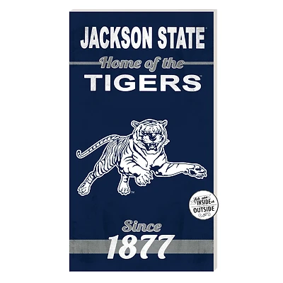 Jackson State Tigers 11'' x 20'' Home Of The Sign