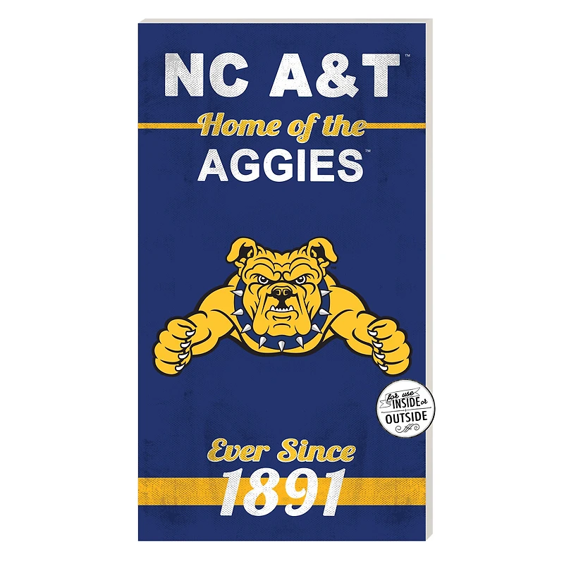 North Carolina A&T Aggies 11'' x 20'' Home Of The Sign