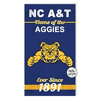 North Carolina A&T Aggies 11'' x 20'' Home Of The Sign