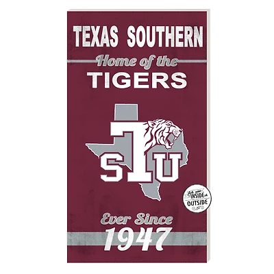 Texas Southern Tigers 11'' x 20'' Home Of The Sign