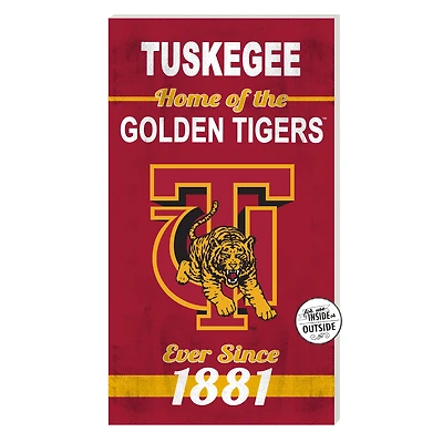 Tuskegee Golden Tigers 11'' x 20'' Home Of The Sign