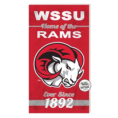 Winston-Salem State Rams 11'' x 20'' Home Of The Sign