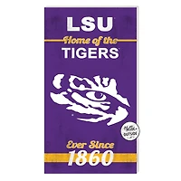 LSU Tigers 11'' x 20'' Home Of The Sign