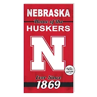 Nebraska Huskers 11'' x 20'' Home Of The Sign