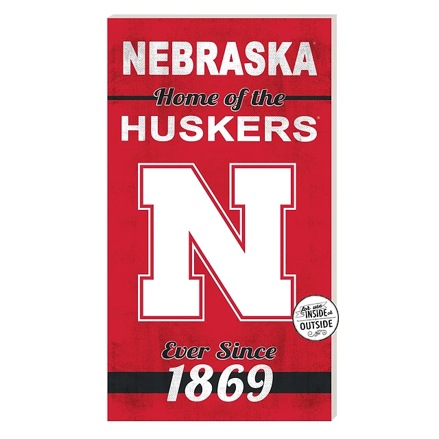 Nebraska Huskers 11'' x 20'' Home Of The Sign