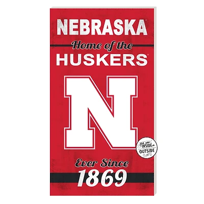 Nebraska Huskers 11'' x 20'' Home Of The Sign