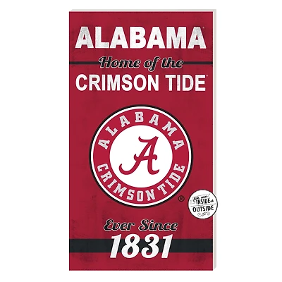 Alabama Crimson Tide 11'' x 20'' Home Of The Sign