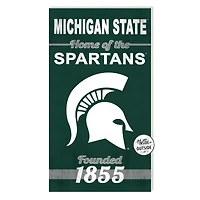 Michigan State Spartans 11'' x 20'' Home Of The Sign