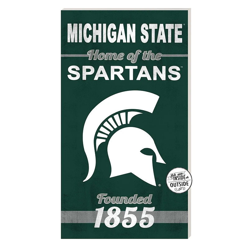 Michigan State Spartans 11'' x 20'' Home Of The Sign