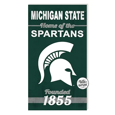 Michigan State Spartans 11'' x 20'' Home Of The Sign