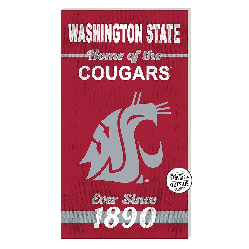 Washington State Cougars 11'' x 20'' Home Of The Sign