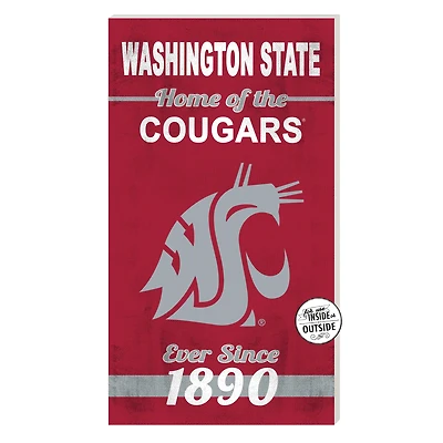 Washington State Cougars 11'' x 20'' Home Of The Sign