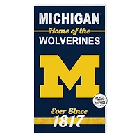 Michigan Wolverines 11'' x 20'' Home Of The Sign