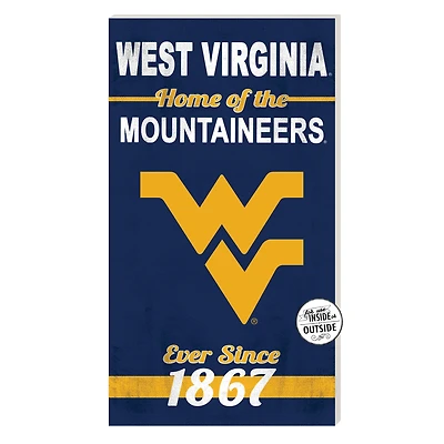 West Virginia Mountaineers 11'' x 20'' Home Of The Sign