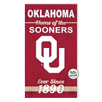 Oklahoma Sooners 11'' x 20'' Home Of The Sign