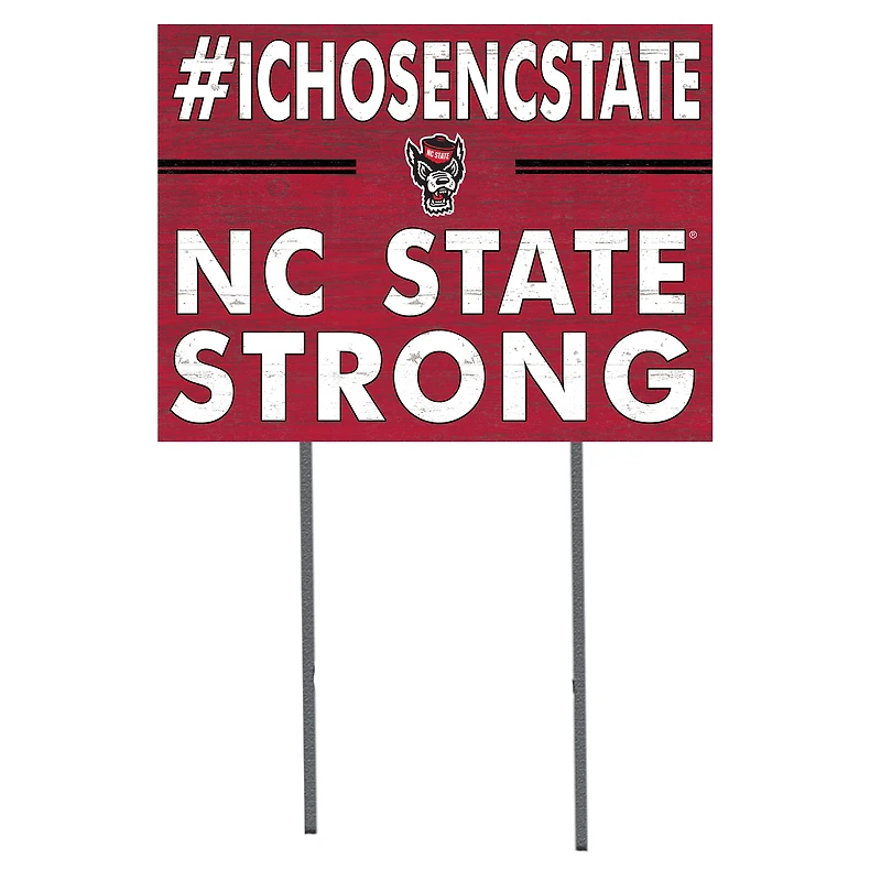 NC State Wolfpack 18'' x 24'' I Chose Lawn Sign