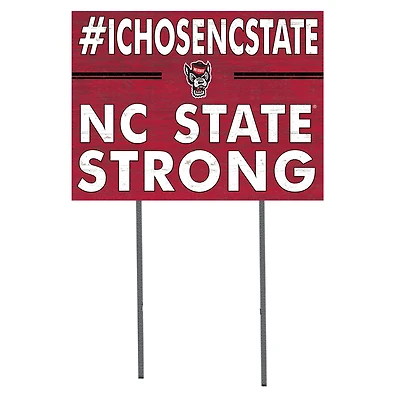 NC State Wolfpack 18'' x 24'' I Chose Lawn Sign