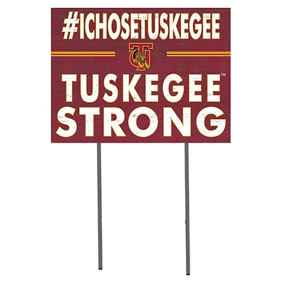 Tuskegee Golden Tigers 18'' x 24'' I Chose Lawn Sign