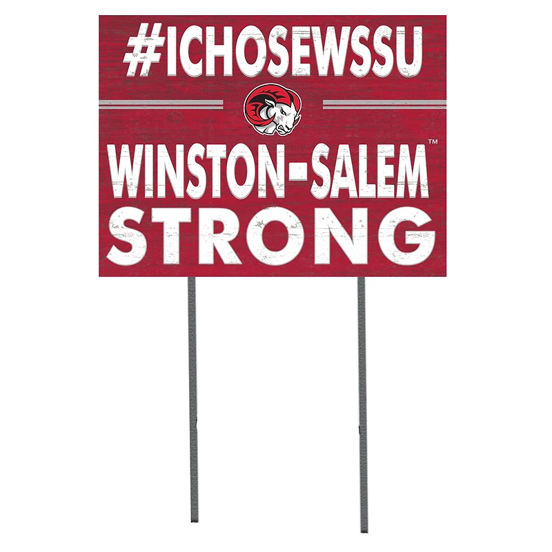 Winston-Salem State Rams 18'' x 24'' I Chose Lawn Sign