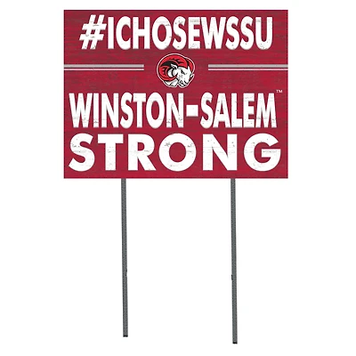 Winston-Salem State Rams 18'' x 24'' I Chose Lawn Sign