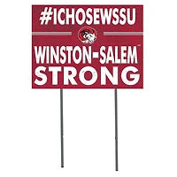 Winston-Salem State Rams 18'' x 24'' I Chose Lawn Sign