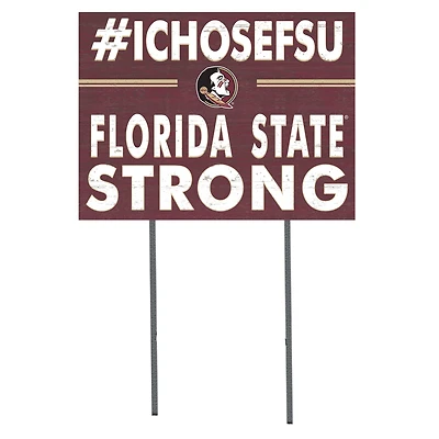 Florida State Seminoles 18'' x 24'' I Chose Lawn Sign