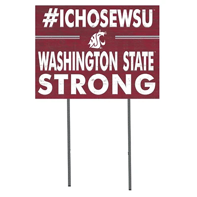 Washington State Cougars 18'' x 24'' I Chose Lawn Sign