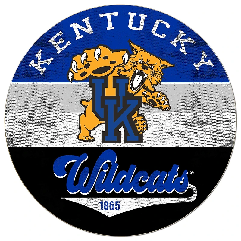 Kentucky Wildcats 20'' x 20'' Retro Logo Circle Sign