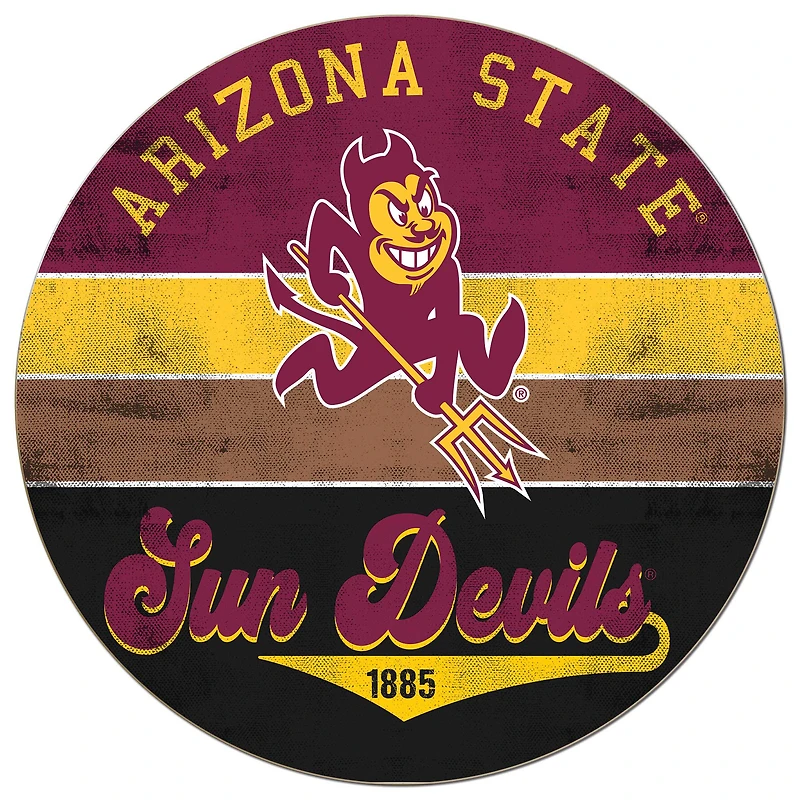 Arizona State Sun Devils 20'' x 20'' Retro Logo Circle Sign