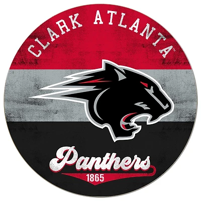 Clark Atlanta University Panthers 20'' x 20'' Retro Logo Circle Sign