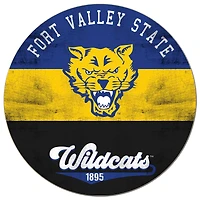 Fort Valley State Wildcats 20'' x 20'' Retro Logo Circle Sign