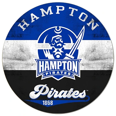 Hampton Pirates 20'' x 20'' Retro Logo Circle Sign