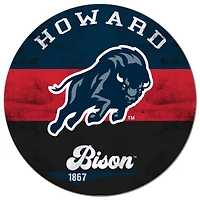 Howard Bison 20'' x 20'' Retro Logo Circle Sign