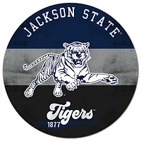 Jackson State Tigers 20'' x 20'' Retro Logo Circle Sign