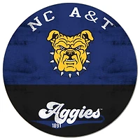 North Carolina A&T Aggies 20'' x 20'' Retro Logo Circle Sign