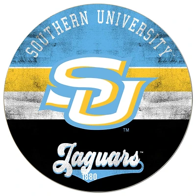 Southern University Jaguars 20'' x 20'' Retro Logo Circle Sign