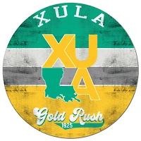 XULA Gold 20'' x 20'' Retro Logo Circle Sign