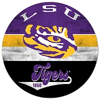 LSU Tigers 20'' x 20'' Retro Logo Circle Sign