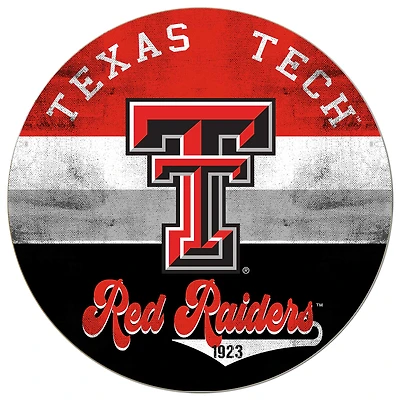 Texas Tech Red Raiders 20'' x 20'' Retro Logo Circle Sign