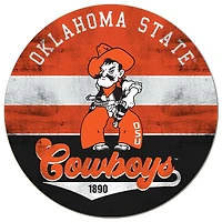 Oklahoma State Cowboys 20'' x 20'' Retro Logo Circle Sign