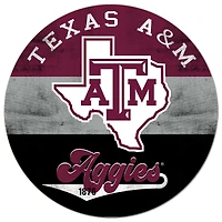 Texas A&M Aggies 20'' x 20'' Retro Logo Circle Sign