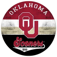 Oklahoma Sooners 20'' x 20'' Retro Logo Circle Sign