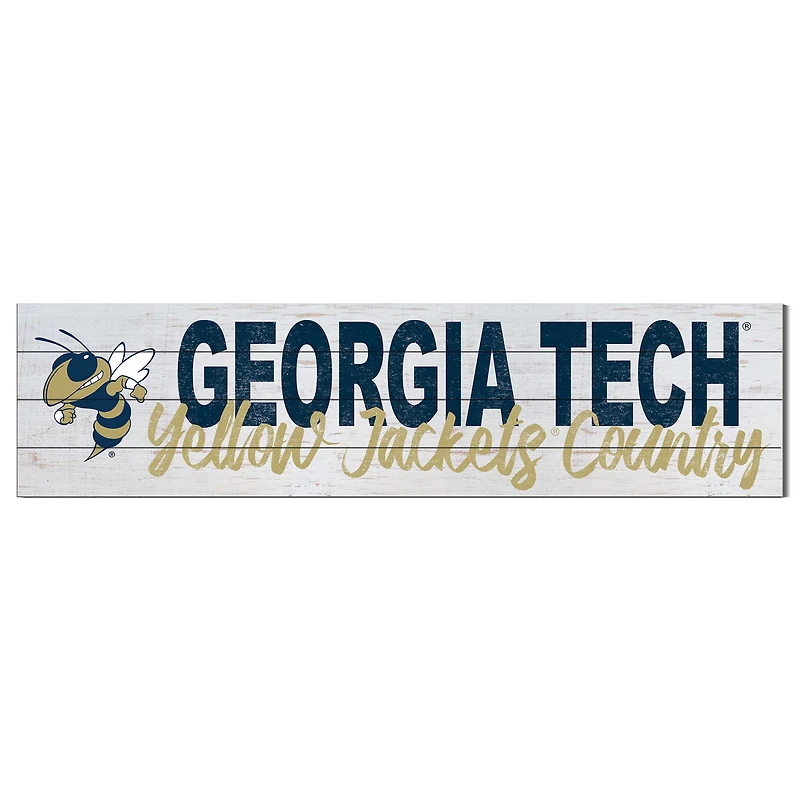 Georgia Tech Yellow Jackets 40'' x 10'' Logo Sign