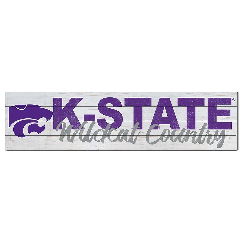 Kansas State Wildcats 40'' x 10'' Logo Sign