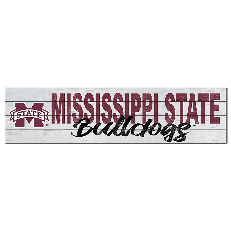 Mississippi State Bulldogs 40'' x 10'' Logo Sign