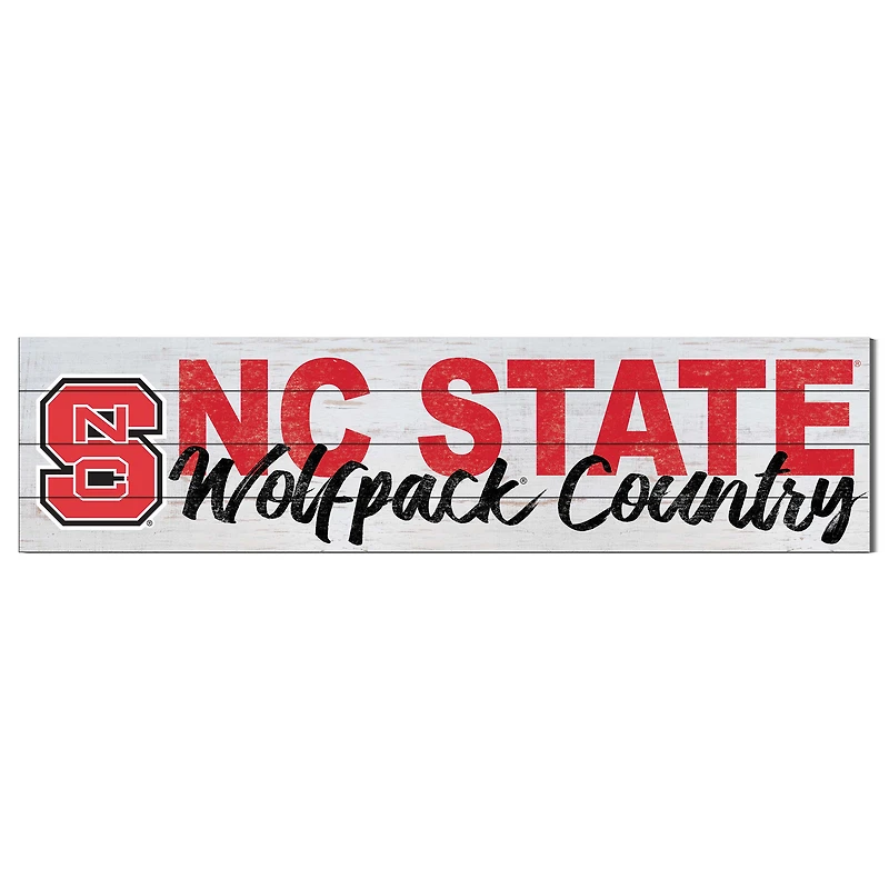 NC State Wolfpack 40'' x 10'' Logo Sign