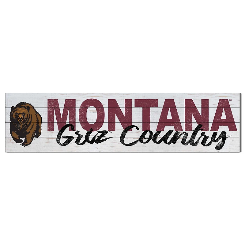 Montana Grizzlies 40'' x 10'' Logo Sign