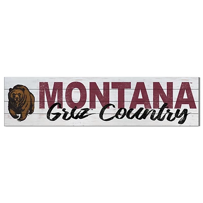 Montana Grizzlies 40'' x 10'' Logo Sign