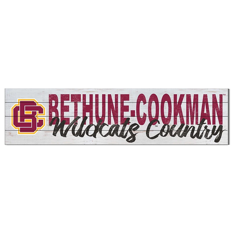 Bethune-Cookman Wildcats 40'' x 10'' Logo Sign