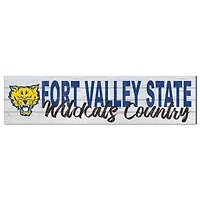 Fort Valley State Wildcats 40'' x 10'' Logo Sign